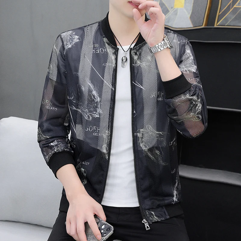 Trendy Summer Jaet Men's Ultra-Thin Qui-Dry Hollow Ice Silk Stand Collar Personali Sun Protection Clothing Outerwear
Trendy Summer Jaet Men's Ultra-Thin Qui-Dry Hollow Ice Silk Stand Collar Personali Sun Protection Clothing Outerwear