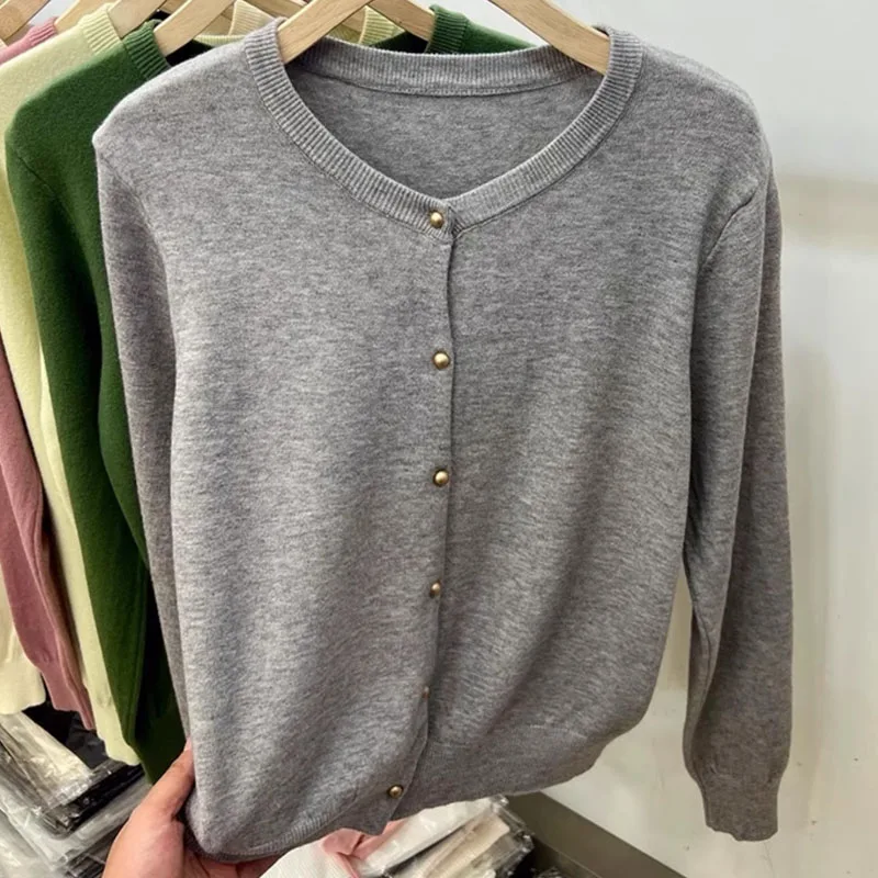 Sueters De Mujer Knitted Sweater Women Cardigans New Long Sleeve O-Neck black Knit Sweater Cardigan Women Tops Knitwears Q3977
Sueters De Mujer Knitted Sweater Women Cardigans New Long Sleeve O-Neck black Knit Sweater Cardigan Women Tops Knitwears Q3977