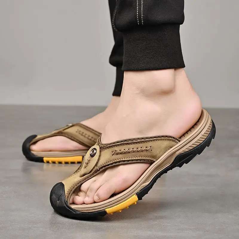 Men's Trendy Flip Flops, Summer Beach Roman Slippers, Casual Style, Non Slip Sandals for Outdoor Wear, Casual Sports Trend
Men's Trendy Flip Flops, Summer Beach Roman Slippers, Casual Style, Non Slip Sandals for Outdoor Wear, Casual Sports Trend