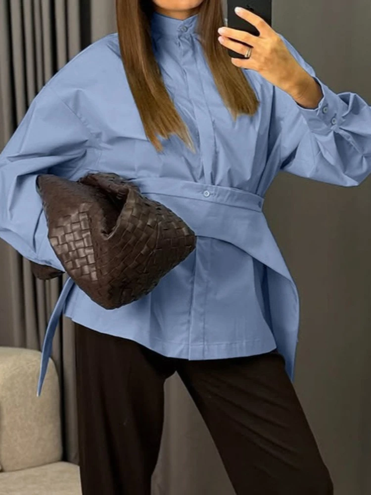 Foamlina French Style Women Shirt Detachable Big Lapel Collar Long Sleeve Blouse Back Self Tie Slim Waist Button Down Casual Top
Foamlina French Style Women Shirt Detachable Big Lapel Collar Long Sleeve Blouse Back Self Tie Slim Waist Button Down Casual Top