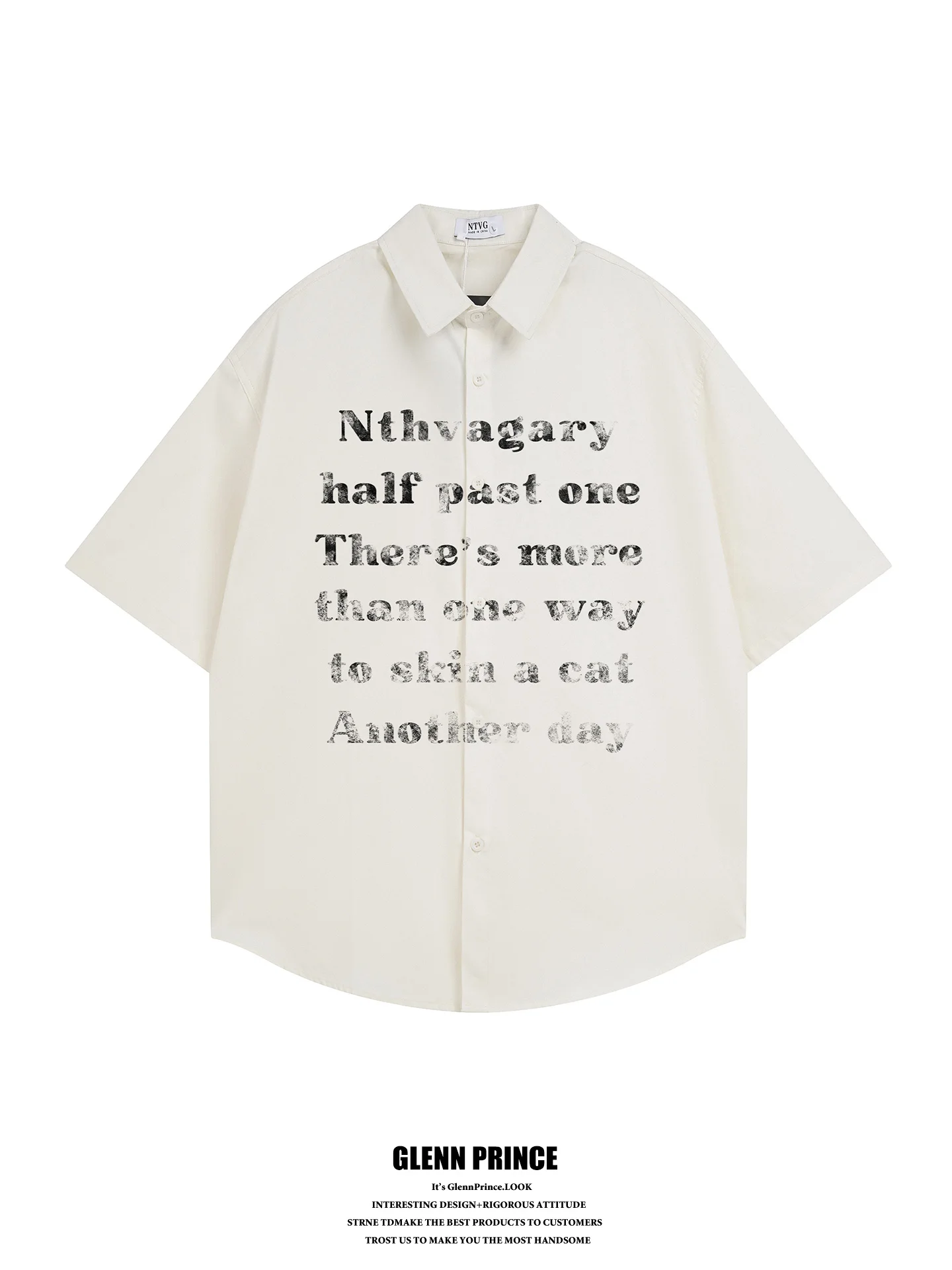 GPstudio American Street Style Worn-In Letter Print Short Sleeve Men's Summer Loose Casual Versatile Shirt Cotton Youth Fashion
GPstudio American Street Style Worn-In Letter Print Short Sleeve Men's Summer Loose Casual Versatile Shirt Cotton Youth Fashion