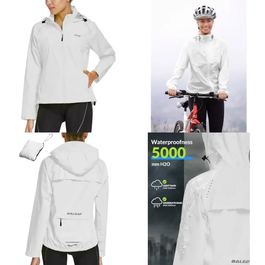 baleaf Women's Rain Jackets Waterproof Windbreaker Packable Running Lightweight Cycling Jacket Reflective Hooded
baleaf Women's Rain Jackets Waterproof Windbreaker Packable Running Lightweight Cycling Jacket Reflective Hooded