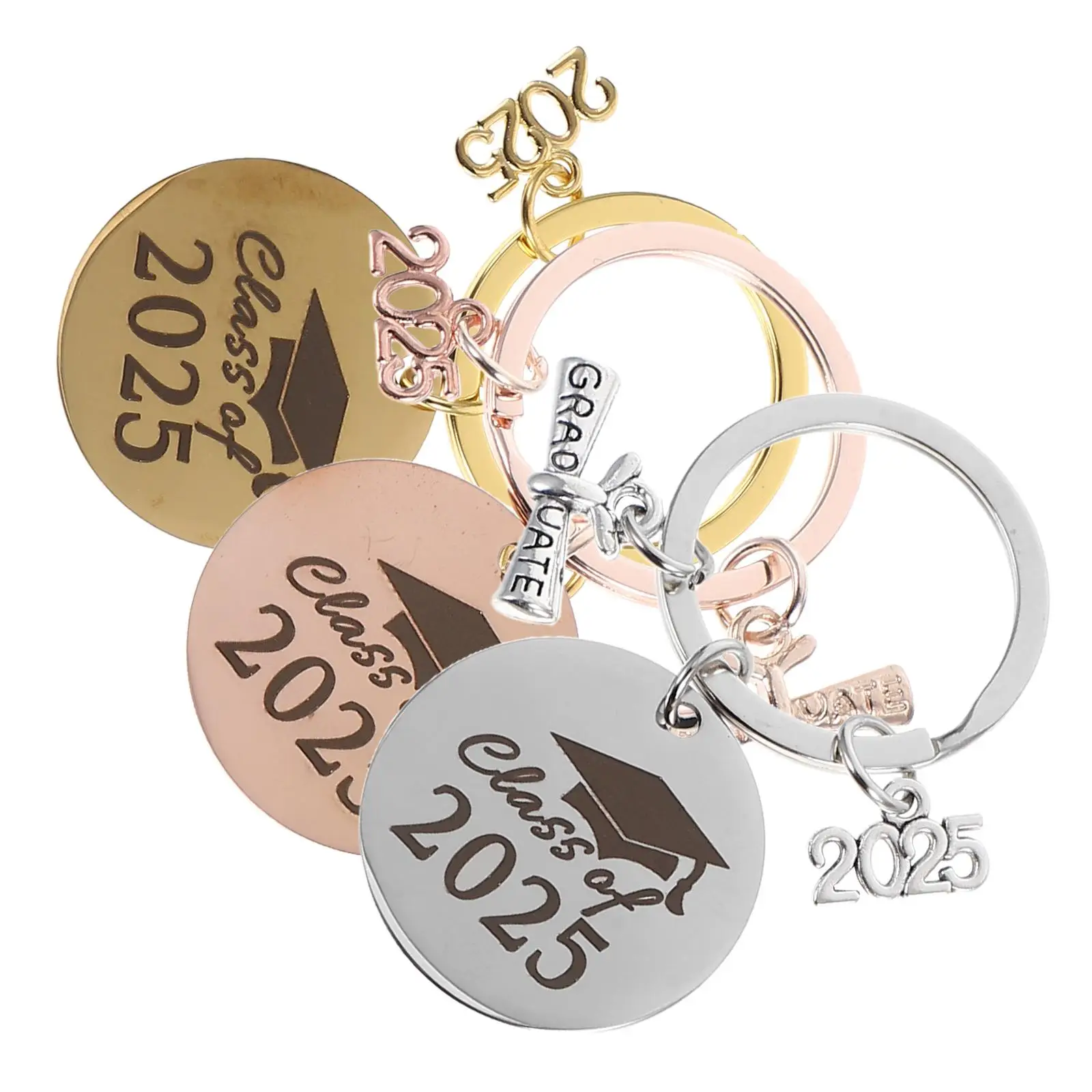 3 Pcs Graduation Keychain 2025 Class Stainless Steel Party Favors for Guests Bag Hanging Ornament Practical Gift
3 Pcs Graduation Keychain 2025 Class Stainless Steel Party Favors for Guests Bag Hanging Ornament Practical Gift