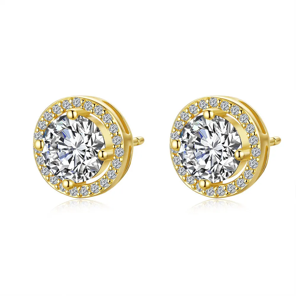 Round Moissanite Earrings, Sterling Silver 14K Yellow Gold Stud Eearrings for Men Women Moissanite Stud Earrings 0.5ct/1.0ct
Round Moissanite Earrings, Sterling Silver 14K Yellow Gold Stud Eearrings for Men Women Moissanite Stud Earrings 0.5ct/1.0ct