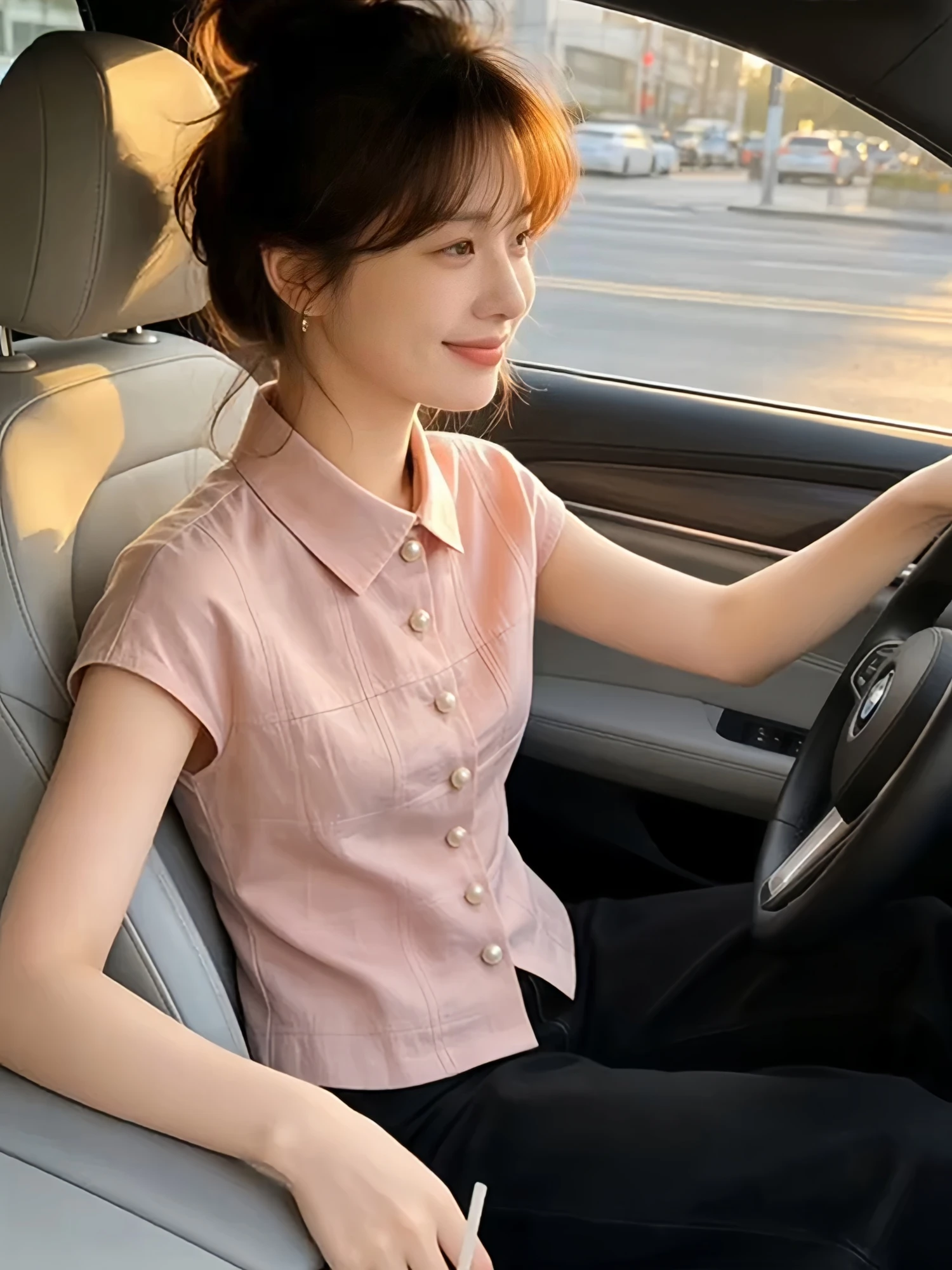 Elegant Pink Buttoned Neck Short Sleeve Casual Shirt Women's Summer 2026 New Style Versatile Commute Top
Elegant Pink Buttoned Neck Short Sleeve Casual Shirt Women's Summer 2026 New Style Versatile Commute Top