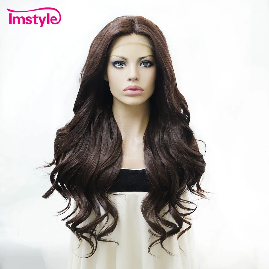Imstyle Brown Synthetic Lace Front Wig Long Natural Wavy Hair for Women Heat Resistant Fiber Cosplay Daily Use
Imstyle Brown Synthetic Lace Front Wig Long Natural Wavy Hair for Women Heat Resistant Fiber Cosplay Daily Use