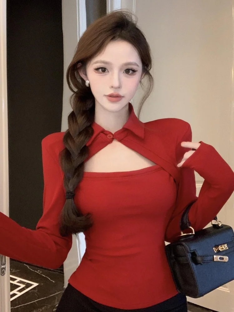 Design Sensation Hollow out Long Sleeve T-Shirt Base Shirt Women's Autumn Winter New Style Slim Fit Sweet And Spicy Girl Top
Design Sensation Hollow out Long Sleeve T-Shirt Base Shirt Women's Autumn Winter New Style Slim Fit Sweet And Spicy Girl Top