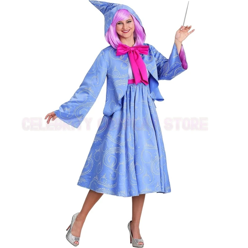 Women Cinderella Fairy Godmother Costume Adult Halloween Cosplay Costumes for Women
Women Cinderella Fairy Godmother Costume Adult Halloween Cosplay Costumes for Women