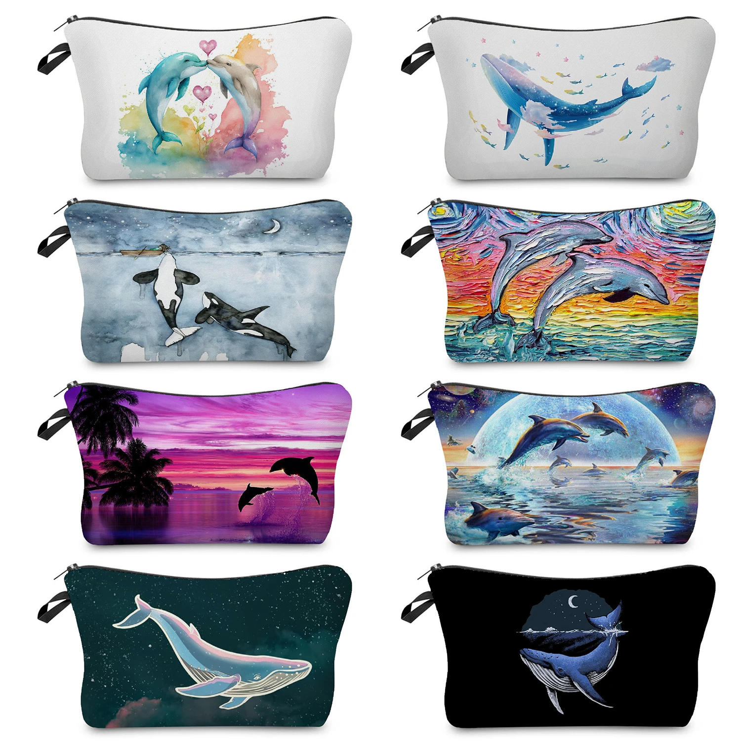 Women Cosmetic Bags Whale Or Dolphin Printed Fashion Makeup Organizer Bag Toiletry Kit School Teacher Gift Outdoor Beach Travel
Women Cosmetic Bags Whale Or Dolphin Printed Fashion Makeup Organizer Bag Toiletry Kit School Teacher Gift Outdoor Beach Travel