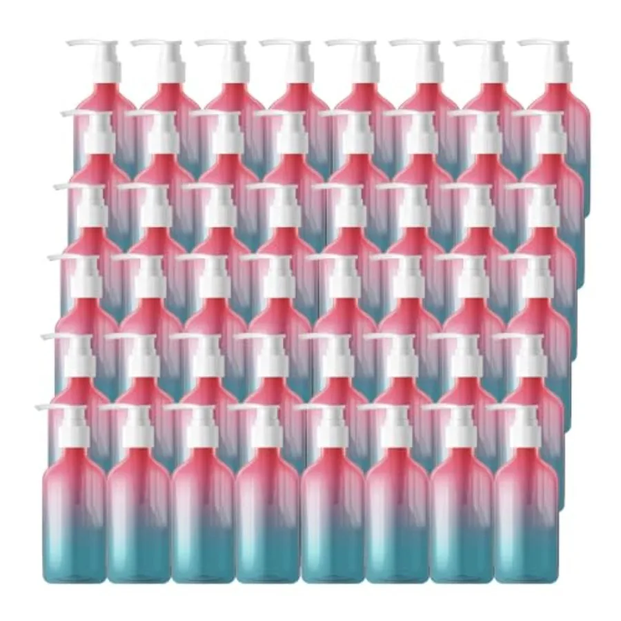 48 Pieces Empty Clear Gradient Color Pump Bottle 8.4 oz Refillable Plastic Dispenser Bottles with Pump Travel Lotion Container
48 Pieces Empty Clear Gradient Color Pump Bottle 8.4 oz Refillable Plastic Dispenser Bottles with Pump Travel Lotion Container