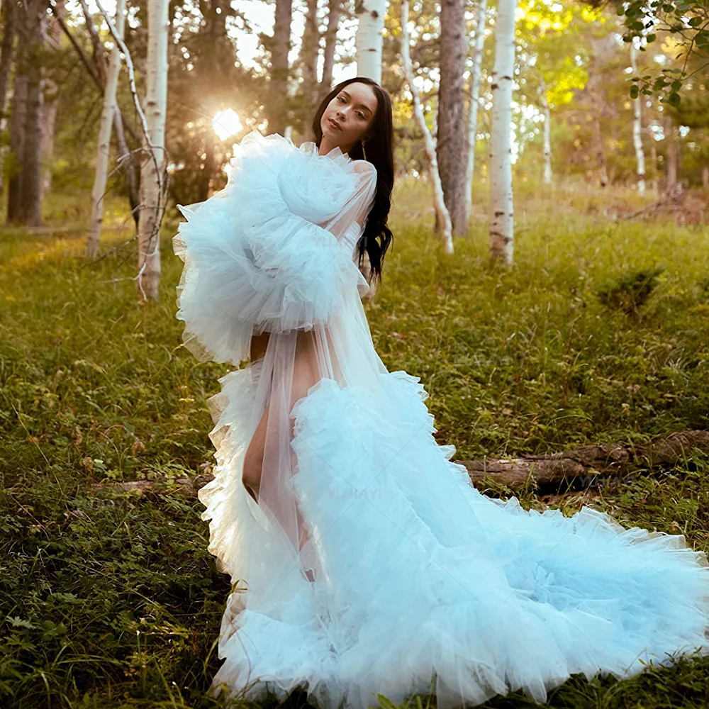 Customized Maternity Robes Puffy Tulle Pregnant Women Dress BabyShower Gown Boudoir Bridal Sleepwear Wedding Bathrobe PhotoShoot
Customized Maternity Robes Puffy Tulle Pregnant Women Dress BabyShower Gown Boudoir Bridal Sleepwear Wedding Bathrobe PhotoShoot