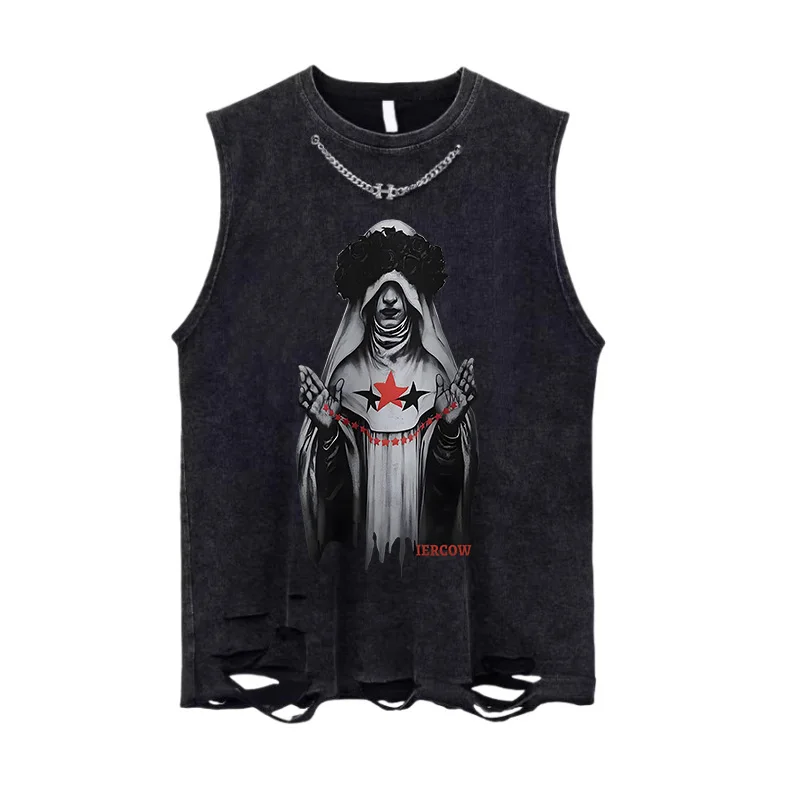 Y2K Fashion Men Clothing American Style Street Cotton Vest Sleeveless T-shirt Summer Casual Funny Printed Man Tank Top Techwear
Y2K Fashion Men Clothing American Style Street Cotton Vest Sleeveless T-shirt Summer Casual Funny Printed Man Tank Top Techwear