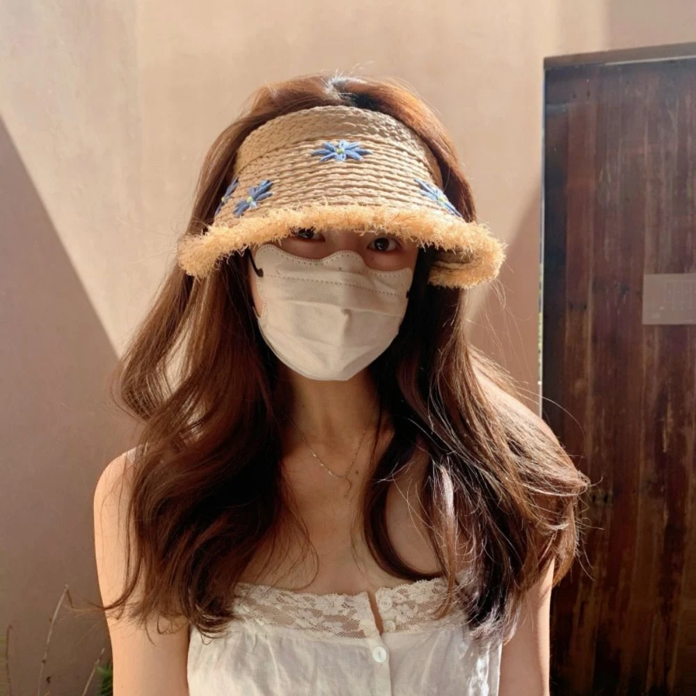Sweet UV Protection Lafite Straw Hat Daisy Weave Beach Hat Sun Hat Flower Empty Top Hat Summer
Sweet UV Protection Lafite Straw Hat Daisy Weave Beach Hat Sun Hat Flower Empty Top Hat Summer