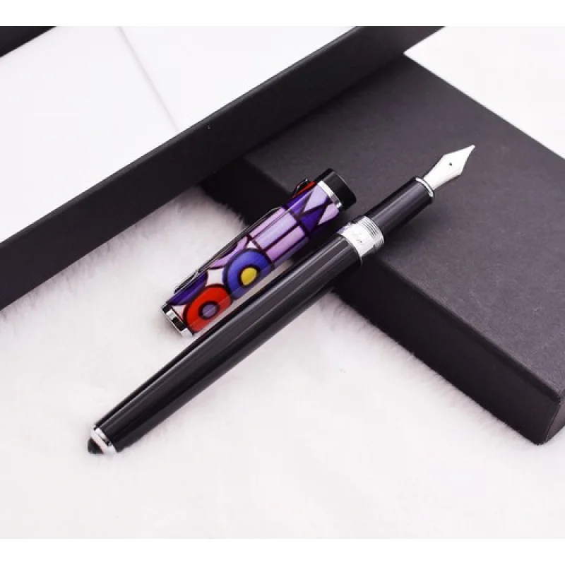 A+ Duke Unique Fountain Pen with Colorful Pen Cap Medium Nib Ink Pen and Gift Box
A+ Duke Unique Fountain Pen with Colorful Pen Cap Medium Nib Ink Pen and Gift Box