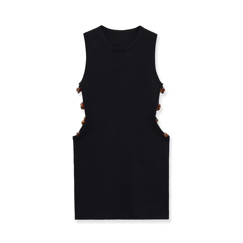 Withered 2026 New Spring And Summer Sleeveless Round Neck Design Beaded Knitted Dress Woman Clothes Dress Elegant Party Dresses
Withered 2026 New Spring And Summer Sleeveless Round Neck Design Beaded Knitted Dress Woman Clothes Dress Elegant Party Dresses