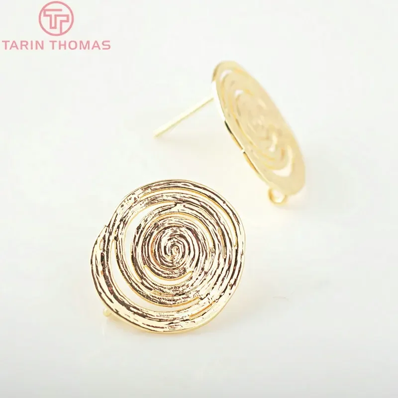 (2717)6PCS 18x15MM 24K Gold Color Brass Round Stud Earrings High Quality DIY Jewelry Making Findings
(2717)6PCS 18x15MM 24K Gold Color Brass Round Stud Earrings High Quality DIY Jewelry Making Findings