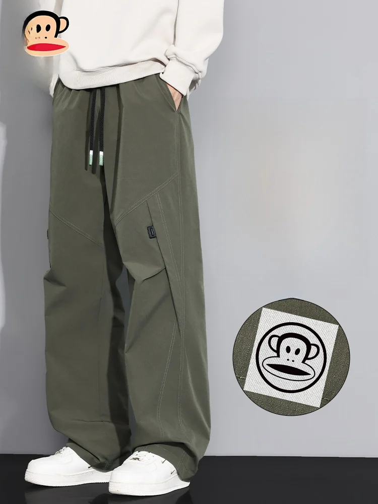 Мужские повседневные брюки Paul Frank American Workwear: новые осенние свободные прямые брюки в стиле милитари со складками
Мужские повседневные брюки Paul Frank American Workwear: новые осенние свободные прямые брюки в стиле милитари со складками