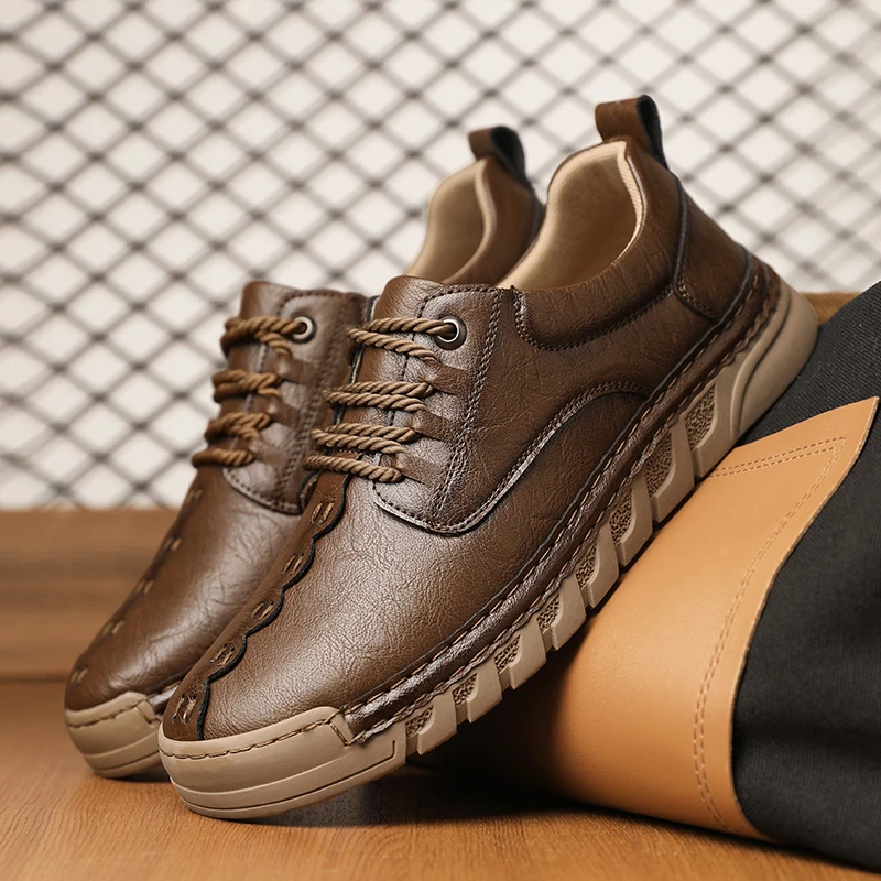 European American High-end Men Casual Shoes Autumn New Soft Sole Breathable Hand Sewn Business Plus Size (39-47) Shoes
European American High-end Men Casual Shoes Autumn New Soft Sole Breathable Hand Sewn Business Plus Size (39-47) Shoes