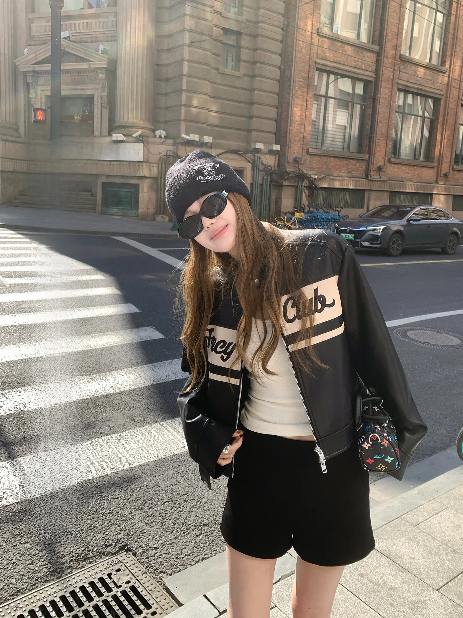 Black Lettering Leather Jacket Women's Coat Casual Loose Fit Long Sleeve Zipper Closure Synthetic Leather Trendy 2026 Style
Black Lettering Leather Jacket Women's Coat Casual Loose Fit Long Sleeve Zipper Closure Synthetic Leather Trendy 2026 Style