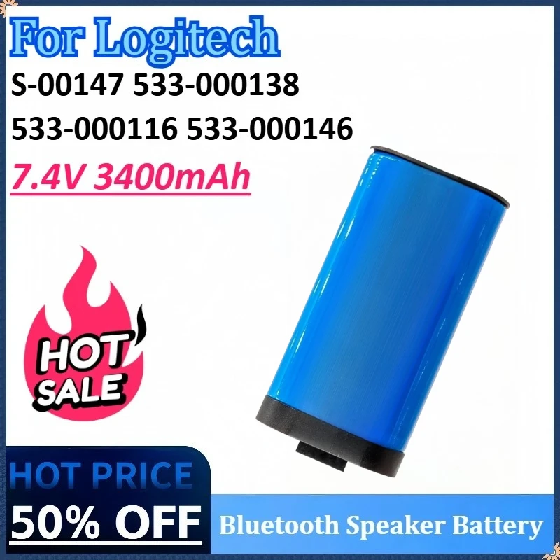 7.4V 3400mAh 533-000116 533-000146 533-000138 Bluetooth speaker battery for Logitech S-00147 UE MegaBoom UE MegaBoom 1 Battery
7.4V 3400mAh 533-000116 533-000146 533-000138 Bluetooth speaker battery for Logitech S-00147 UE MegaBoom UE MegaBoom 1 Battery