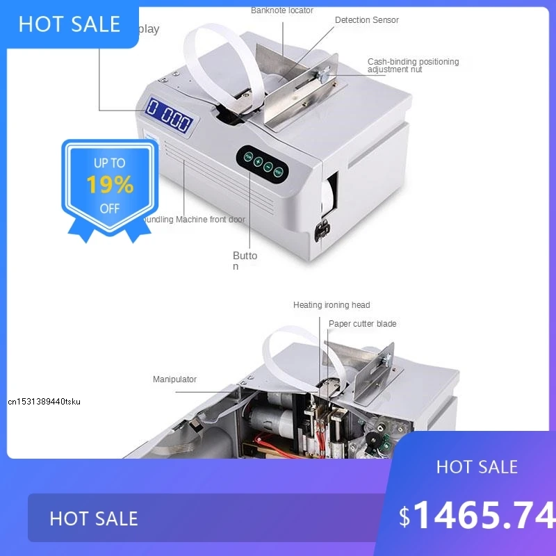 0805 NEW Automatic Paper Tape Binding machine, Automatic Banknote Binding machine, Document And Receipt Binding Machi0320
0805 NEW Automatic Paper Tape Binding machine, Automatic Banknote Binding machine, Document And Receipt Binding Machi0320
