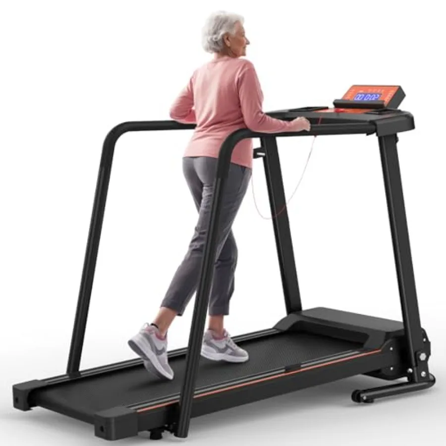 Foldable Walking Treadmill for Senior with Long Handrail and Cup Holder LCD Display 300 lbs Capacity Gray Home Fitness Recovery
Foldable Walking Treadmill for Senior with Long Handrail and Cup Holder LCD Display 300 lbs Capacity Gray Home Fitness Recovery