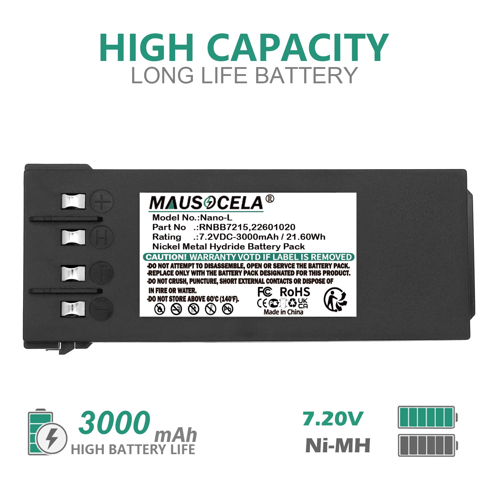 3000mAh CraneRemoteControl Battery For NBB:2.250.1000 2010 2011 22501000 2250201 2254100 22601020 22601022 3.820.2032 FUA13 2.26
3000mAh CraneRemoteControl Battery For NBB:2.250.1000 2010 2011 22501000 2250201 2254100 22601020 22601022 3.820.2032 FUA13 2.26