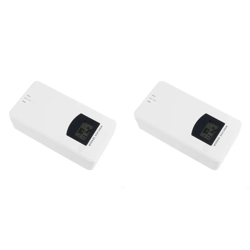 2X Wireless Outdoor Indoor Transmitter Temperature Humidity Meter Hygrometer Thermometer For Fanju