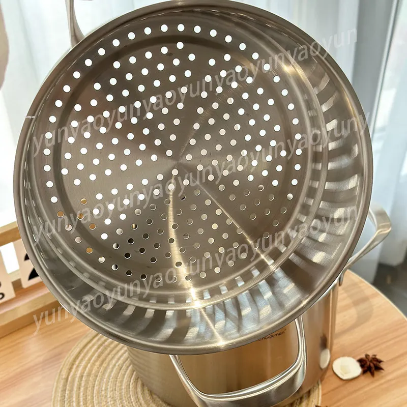 304 Stainless Steel Soup Pot with Steamer - Small Milk Pot for Home Cooking, Rust-Resistant, Fit for Induction Cooker
304 Stainless Steel Soup Pot with Steamer - Small Milk Pot for Home Cooking, Rust-Resistant, Fit for Induction Cooker