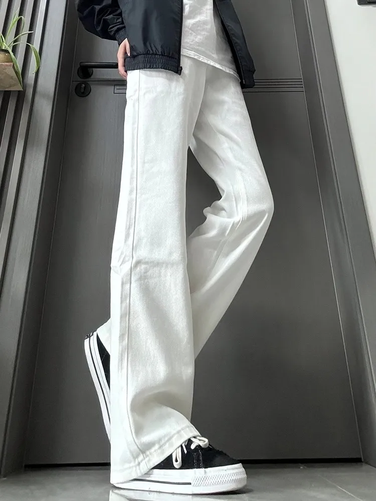 Cleanfit White High Street Flared Jeans Men's American High Street Vibe Slimming Leg Lengthening Straight Wide Leg Pants
Cleanfit White High Street Flared Jeans Men's American High Street Vibe Slimming Leg Lengthening Straight Wide Leg Pants