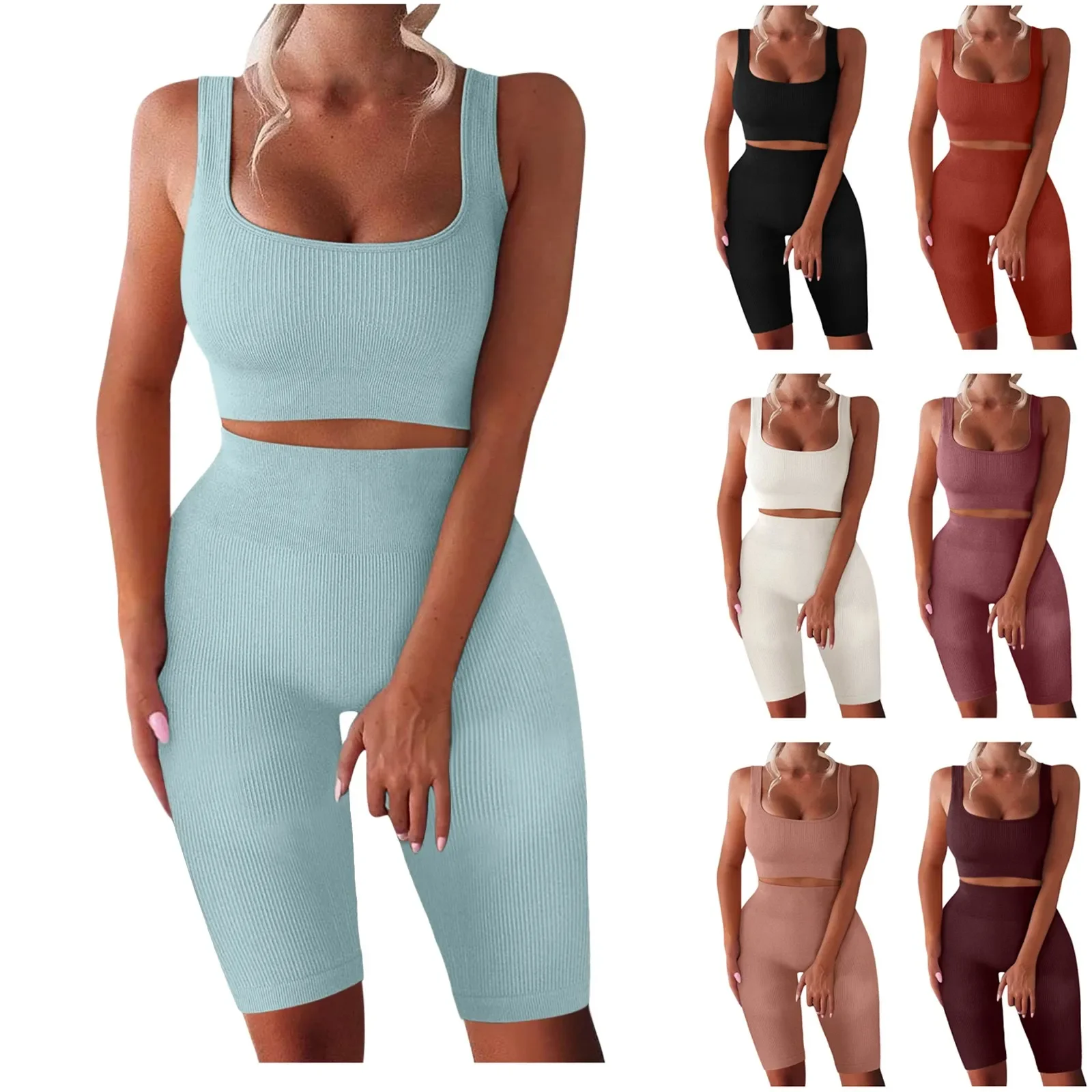 Seamless Yoga Sets Women Sleeveless Summer Tank Top Gym Sports Bra High Waist Tight Leggings Fitness Suit Workout Sets D3
Seamless Yoga Sets Women Sleeveless Summer Tank Top Gym Sports Bra High Waist Tight Leggings Fitness Suit Workout Sets D3