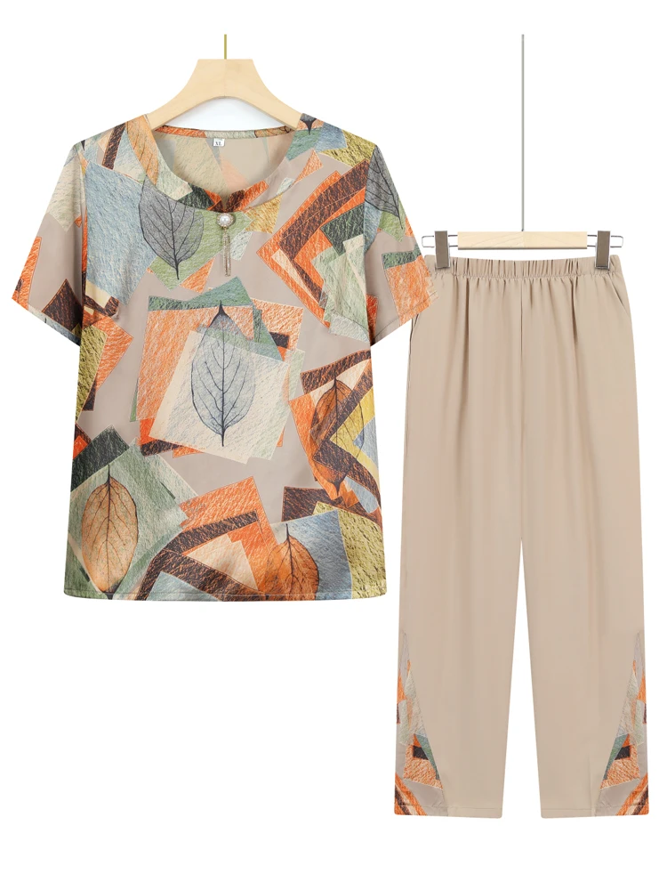 2025 Summer New Print Short Sets Women Fashion Vintage Loose Short Sleeves T Shirt Long Pants Two Piece Set Streetwear Wh20
2025 Summer New Print Short Sets Women Fashion Vintage Loose Short Sleeves T Shirt Long Pants Two Piece Set Streetwear Wh20