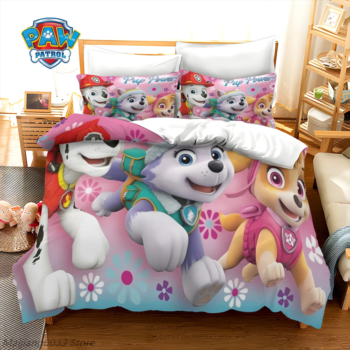 Paw Patrol Skye Everest Bedding Set 3Pcs Duvet Cover Set Pink Cartoon Quilt Cover Pillowcase Girls Bedroom Decor Birthday Gift
Paw Patrol Skye Everest Bedding Set 3Pcs Duvet Cover Set Pink Cartoon Quilt Cover Pillowcase Girls Bedroom Decor Birthday Gift