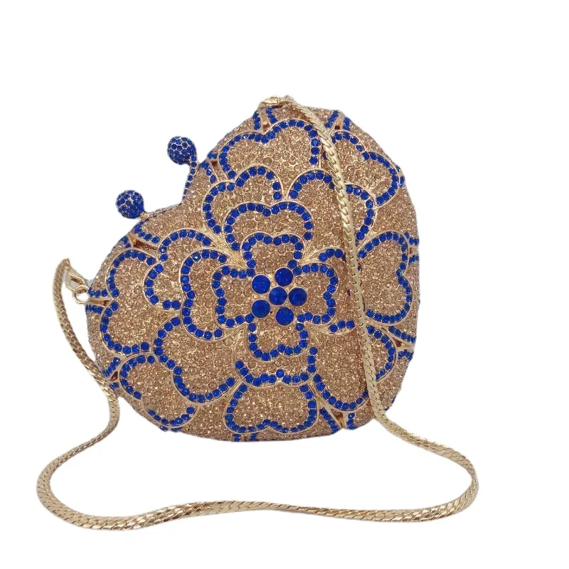 Inlaid Diamond Dinner Bag Peach Heart Full Diamond Banquet Handmade Water Diamond Handheld Women's Bag Clutch
Inlaid Diamond Dinner Bag Peach Heart Full Diamond Banquet Handmade Water Diamond Handheld Women's Bag Clutch