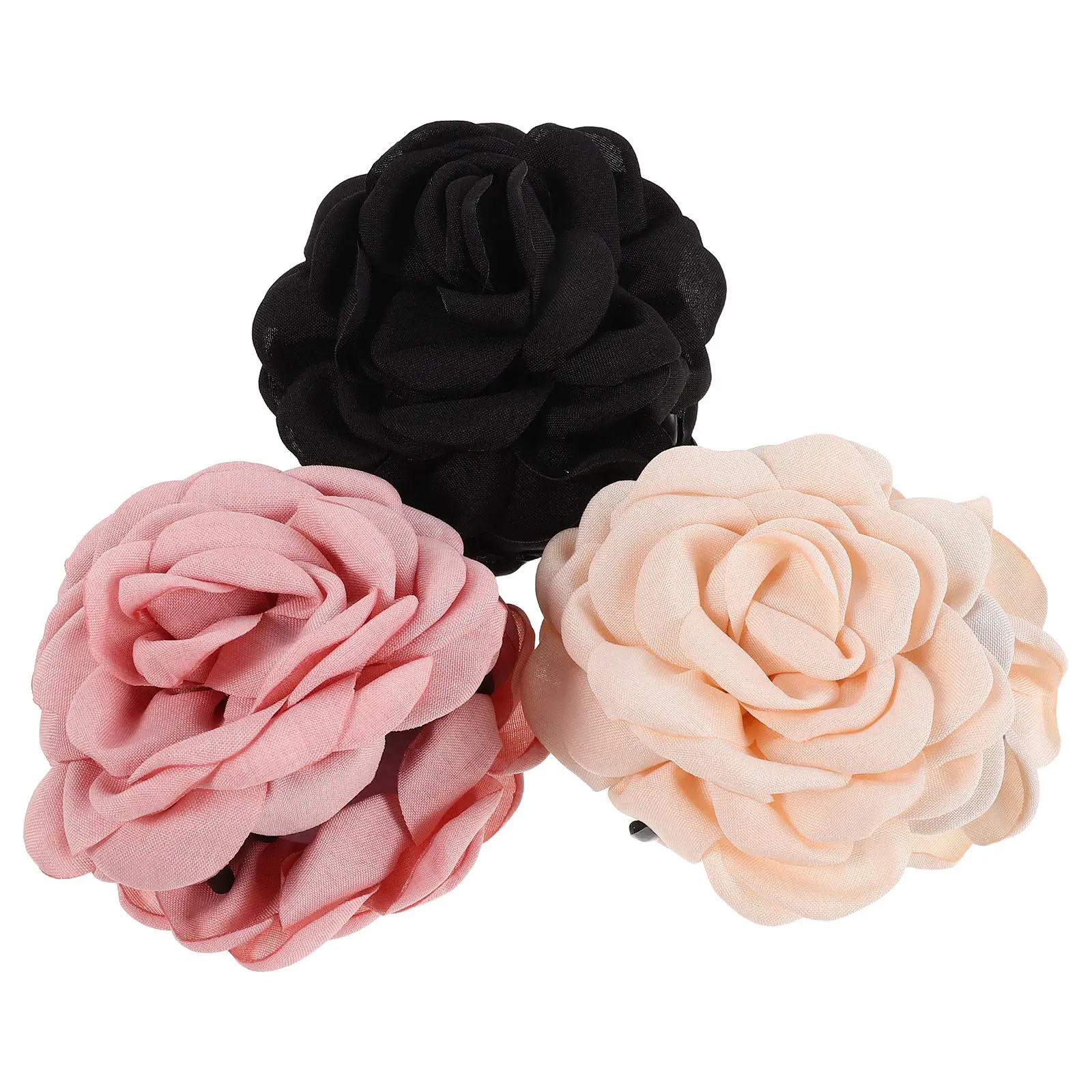 3Pcs Large Rose Hair Clips Elegant Floral Claw Clips for Women Thick Thin Hair Accessories Vacation Beach Party
3Pcs Large Rose Hair Clips Elegant Floral Claw Clips for Women Thick Thin Hair Accessories Vacation Beach Party
