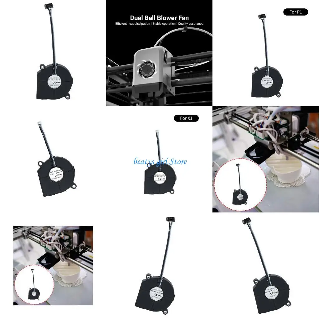 C7AB Energy Efficient 5015 Blower Fan Double Ball Bearing Low Noise For Extended Printing
C7AB Energy Efficient 5015 Blower Fan Double Ball Bearing Low Noise For Extended Printing