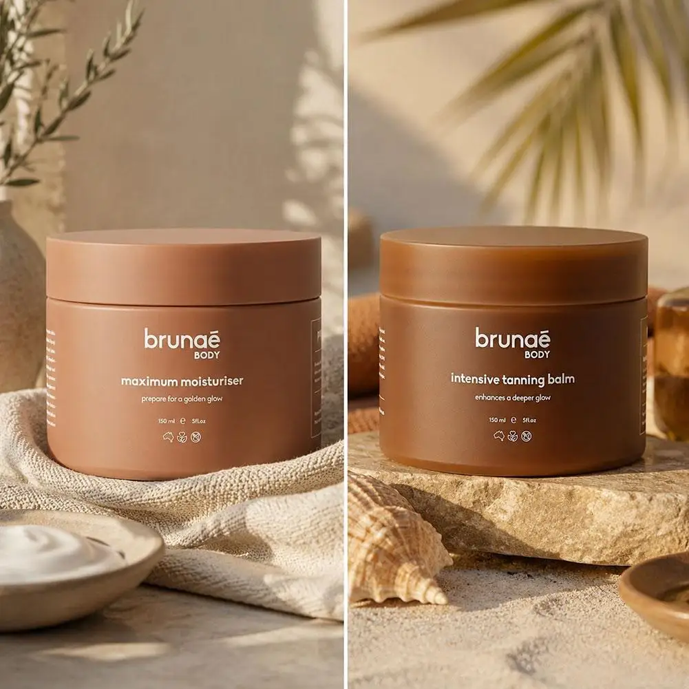 Natural Moisturizing Tanning Balm by brunae, Hydrating Body Bronzer to Build Smooth Natural Glowing Sun Tan Complexion
Natural Moisturizing Tanning Balm by brunae, Hydrating Body Bronzer to Build Smooth Natural Glowing Sun Tan Complexion