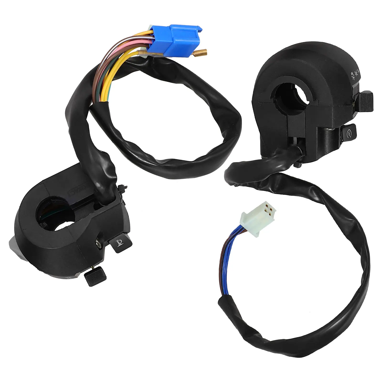 2pcs Motorcycle Accessories Handlebar Switch Turn Signal Headlight Horn Control Metal Plastic Durable Easy Install for Left
2pcs Motorcycle Accessories Handlebar Switch Turn Signal Headlight Horn Control Metal Plastic Durable Easy Install for Left
