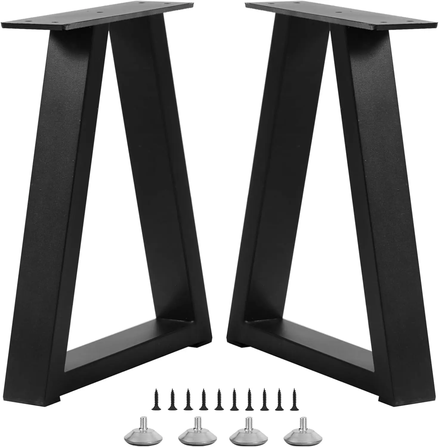 16" Trapezoid Metal Table Legs for Bench, Coffee Table DIY Furniture Set of 2 with Screws and Adjustable Pads
16" Trapezoid Metal Table Legs for Bench, Coffee Table DIY Furniture Set of 2 with Screws and Adjustable Pads