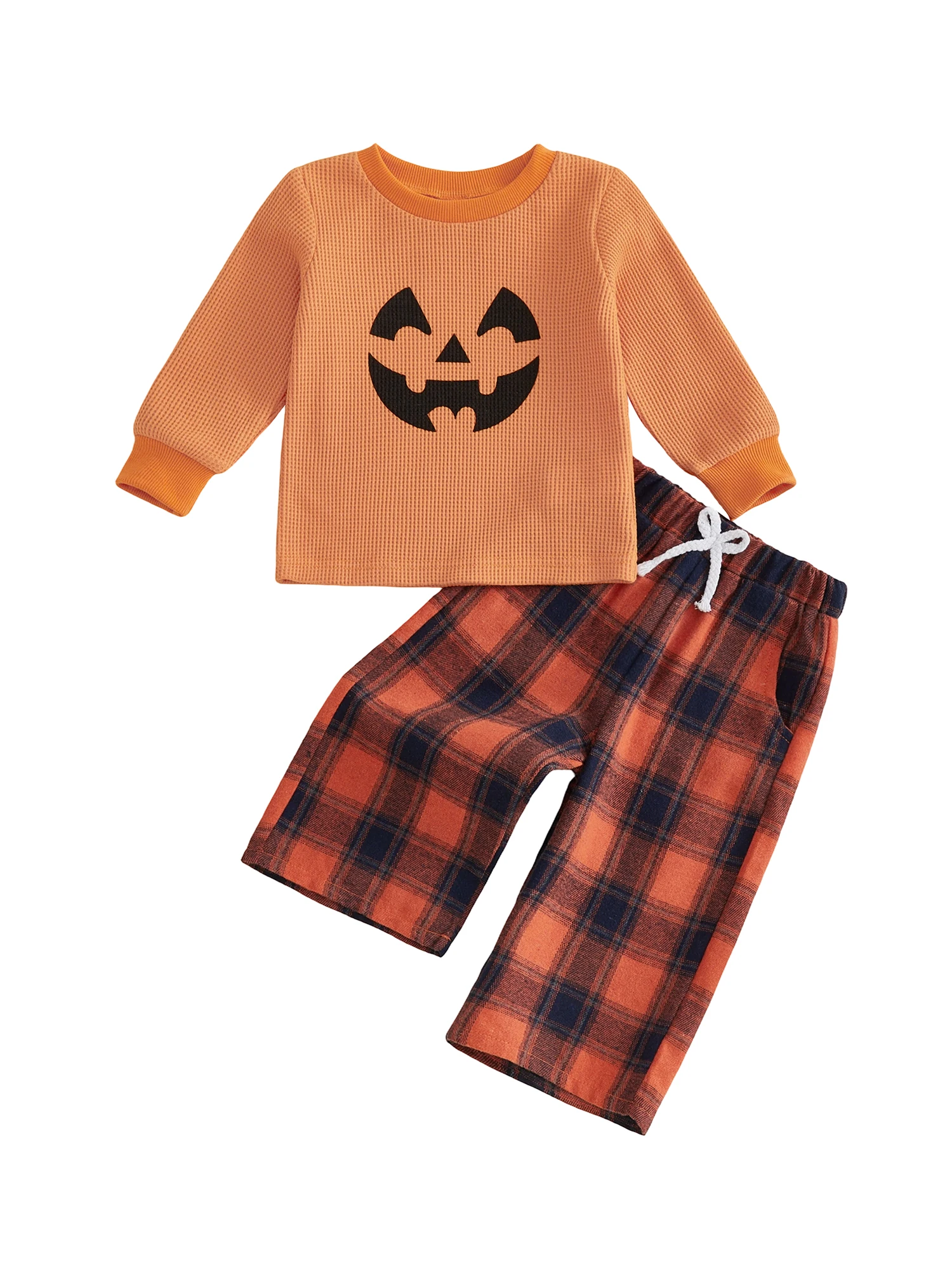 Infant Halloween Costume Ghost Print Hooded Romper Jumpsuit with Matching Hat 2-Piece Set for Newborn Baby Boy
Infant Halloween Costume Ghost Print Hooded Romper Jumpsuit with Matching Hat 2-Piece Set for Newborn Baby Boy