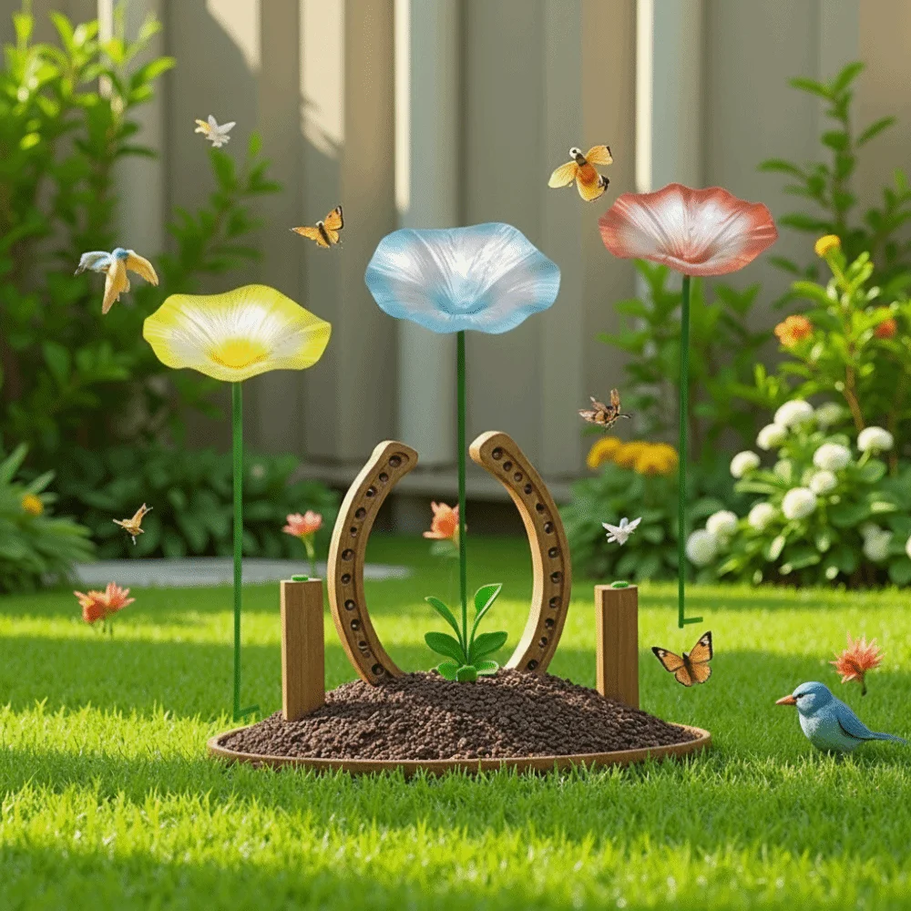 Iron Flower Shaped Bird Bath Creative Insect Drinking Bird Water Bowl Garden Decor Bird Feeding Dish Outside Patio
Iron Flower Shaped Bird Bath Creative Insect Drinking Bird Water Bowl Garden Decor Bird Feeding Dish Outside Patio