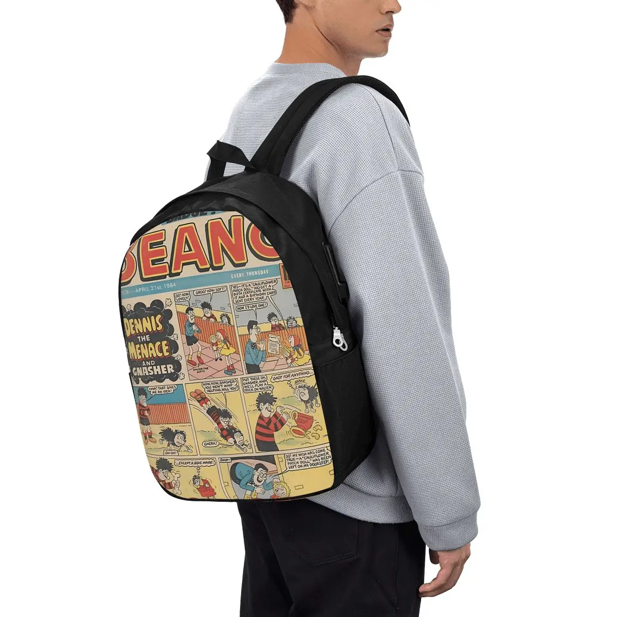 1984 Beano Classic Dennis The Menace And Gnasher Backpack Travel Notebook Bag Computer College Student School Bag Laptop
1984 Beano Classic Dennis The Menace And Gnasher Backpack Travel Notebook Bag Computer College Student School Bag Laptop