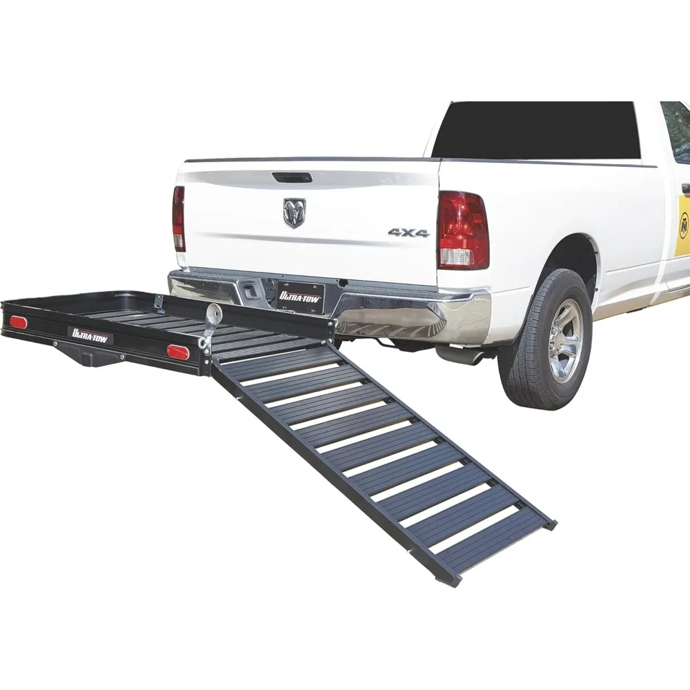 Ultra-Tow Aluminum Hitch Cargo Carrier with Ramp - 500-Lb. Capacity, Black, 60in. x 30in. x 4in.
Ultra-Tow Aluminum Hitch Cargo Carrier with Ramp - 500-Lb. Capacity, Black, 60in. x 30in. x 4in.