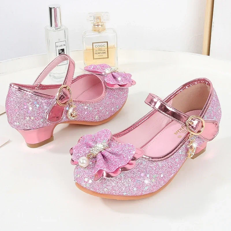 Girls Princess Shoes Children's Dress Fashion High Heels Glitter Kids Leather Shoes for Party Wedding Performance Single Shoes
Girls Princess Shoes Children's Dress Fashion High Heels Glitter Kids Leather Shoes for Party Wedding Performance Single Shoes