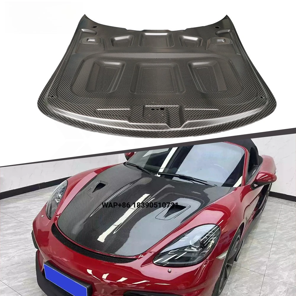 XTREME Dry Carbon Fiber Front Engine Hood Replacement for 718 982 Cayman Boxster RS Style Hood With Vents for Cooling
XTREME Dry Carbon Fiber Front Engine Hood Replacement for 718 982 Cayman Boxster RS Style Hood With Vents for Cooling