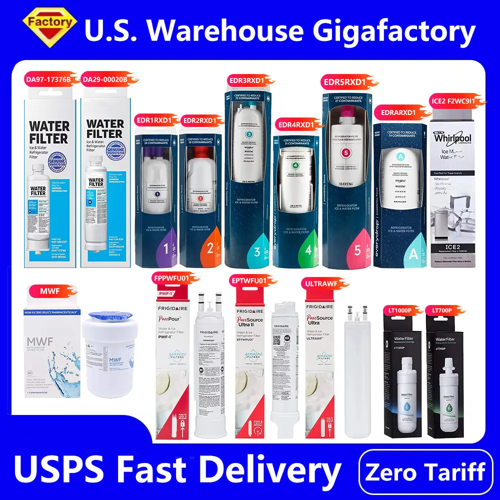 Zero tariff Refrigerator Water Filter Collection DA97-17376B DA29-00020B GE MWF EDR1RXD1 EDR2RXD1 EDRARXD1 FPPWFU01 EPTWFU01
Zero tariff Refrigerator Water Filter Collection DA97-17376B DA29-00020B GE MWF EDR1RXD1 EDR2RXD1 EDRARXD1 FPPWFU01 EPTWFU01