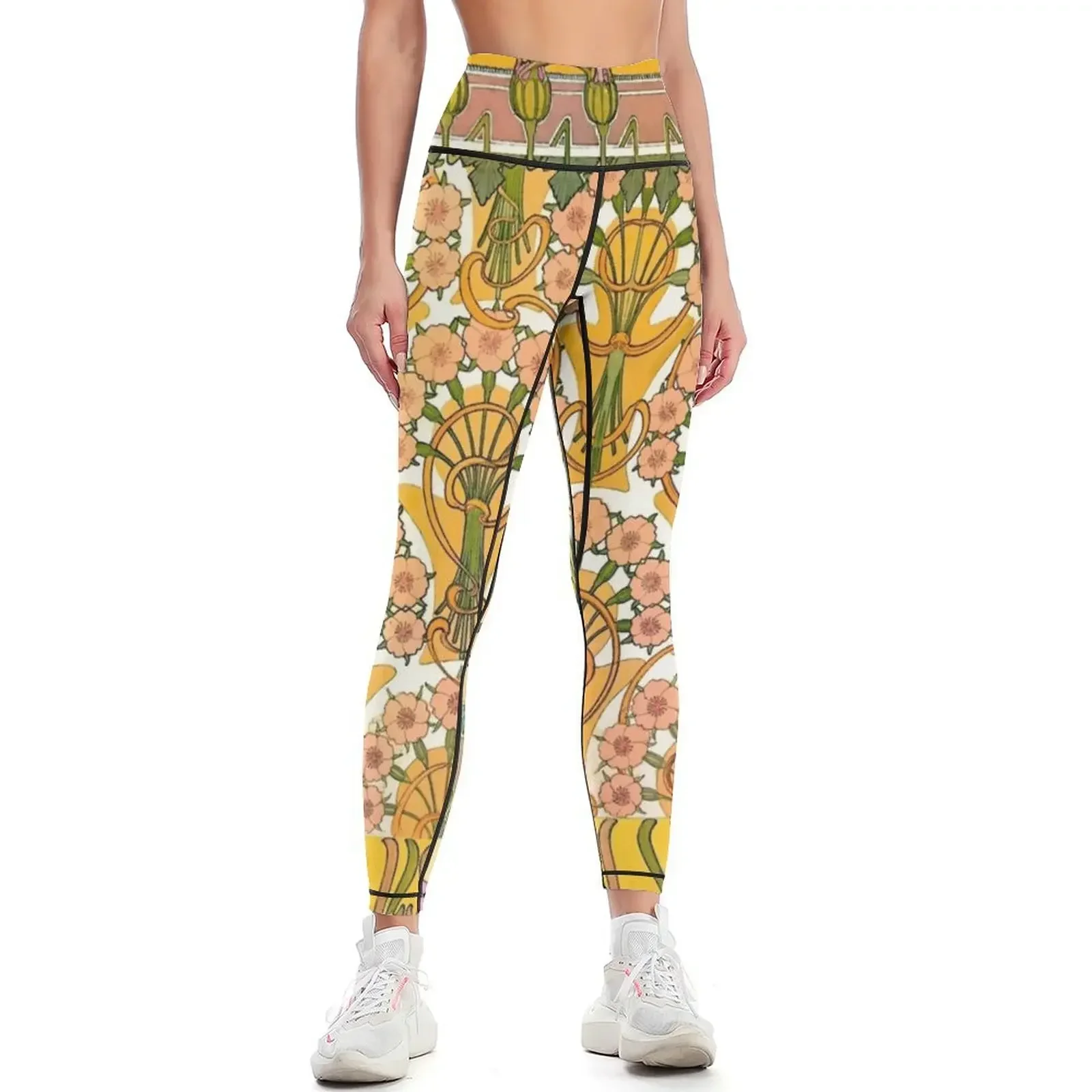 Art Nouveau ALPHONSE MUCHA Floral Pattern Leggings joggers for gym's clothing sports tennis for Womens Leggings 
Art Nouveau ALPHONSE MUCHA Floral Pattern Leggings joggers for gym's clothing sports tennis for Womens Leggings