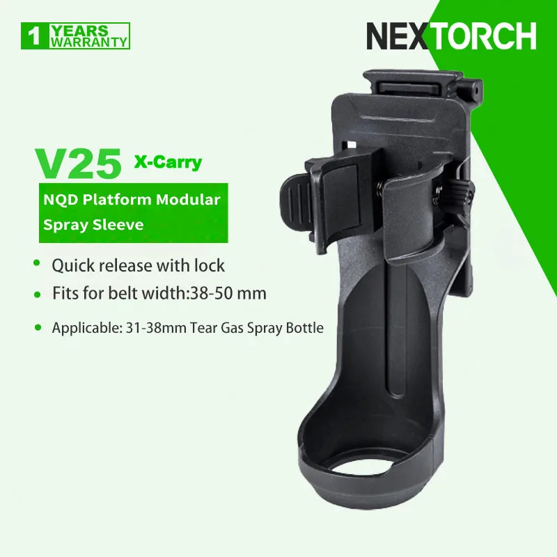 Nextorch V25 X-Carry NQD Platform Модульный распылительный рукав, совместимый с распылителем отрывного газа 31-38 мм, вращающийся на 360°
Nextorch V25 X-Carry NQD Platform Модульный распылительный рукав, совместимый с распылителем отрывного газа 31-38 мм, вращающийся на 360°