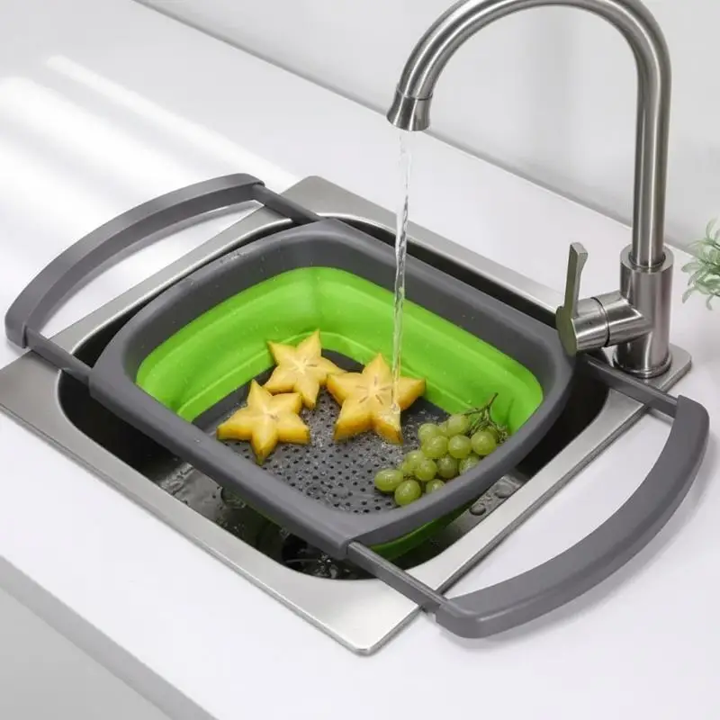 Efficient Kitchen Storage Tool Foldable Basket for Fruit and Vegetable Washing and Draining
Efficient Kitchen Storage Tool Foldable Basket for Fruit and Vegetable Washing and Draining