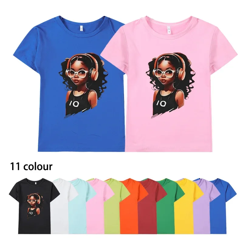 INS Music Cool Girl Pattern Printed Children's Summer New Girls Round Neck Short-sleeved T-shirt Kids Clothes
INS Music Cool Girl Pattern Printed Children's Summer New Girls Round Neck Short-sleeved T-shirt Kids Clothes